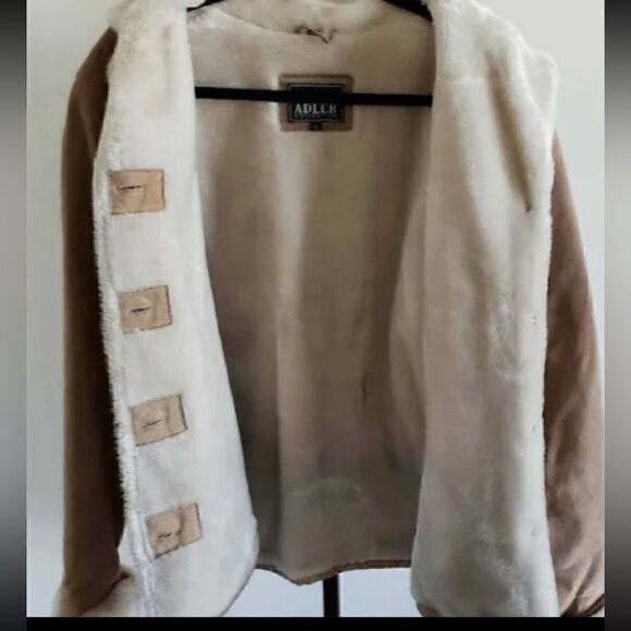 🔥🔥Adler collection Beautiful vintage lambskin tan leather jacket super warm - Picture 2 of 10
